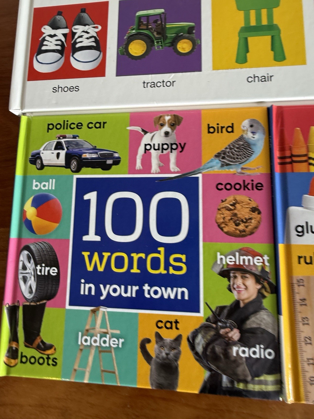 Priddy Books: Colors, ABCs, Numbers, Big Word Book & 4 x 100 word books – school
