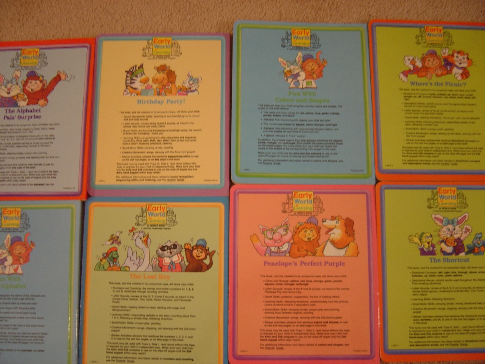 Lot of 21 Early World Of Learning Books by World Book