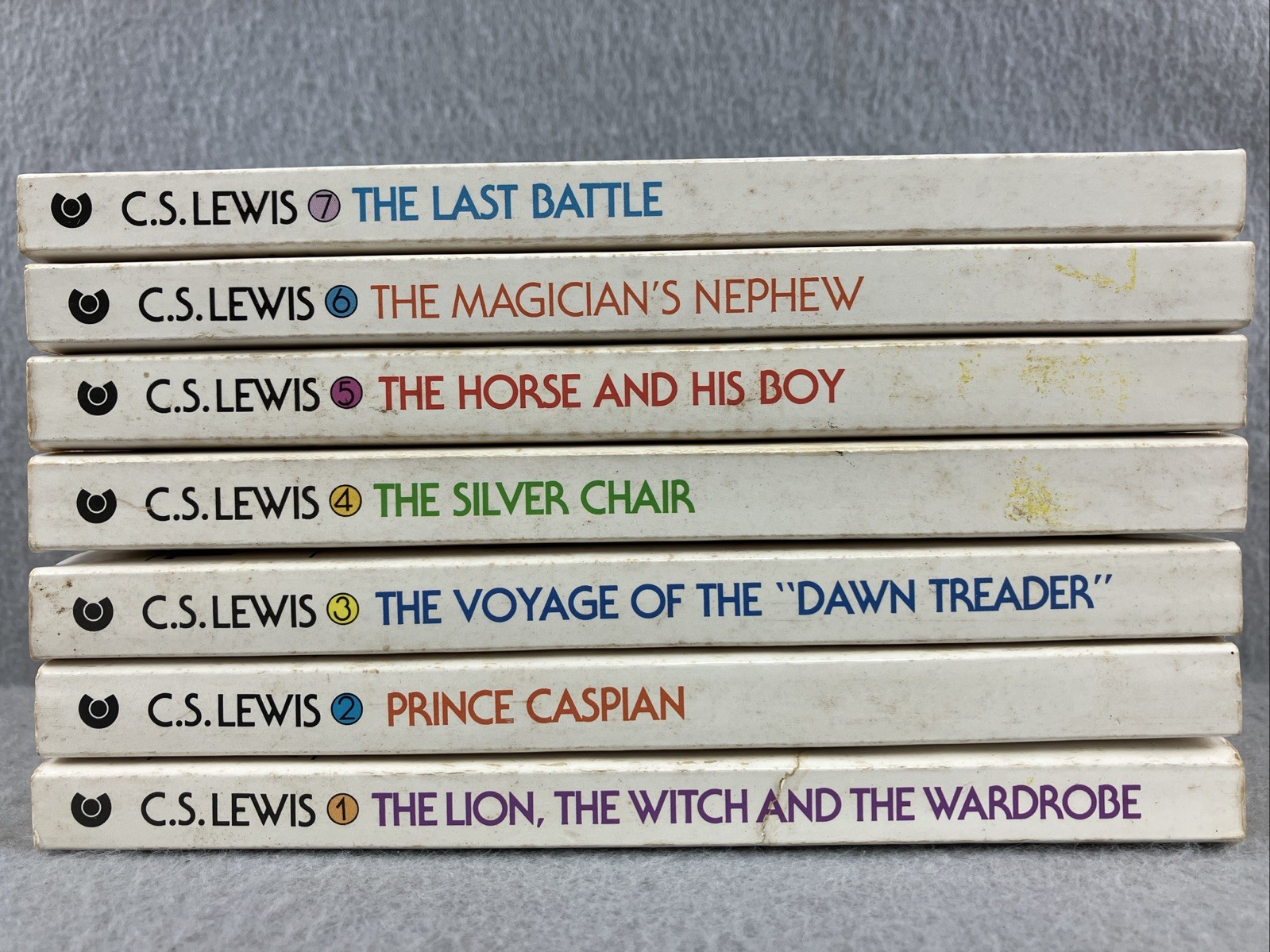 Chronicles of Narnia 1970 First Collier Edition Box Set Books Vintage Collection