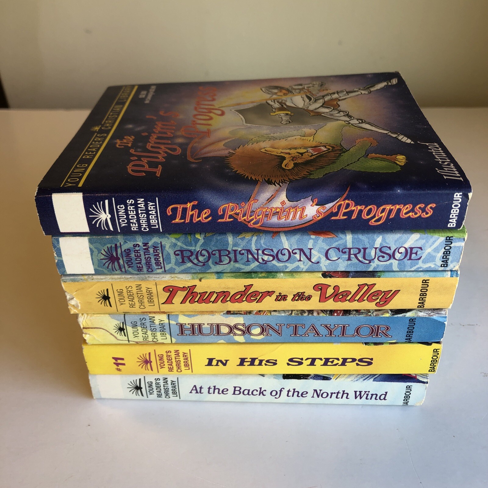 6 Young Readers Christian Library Books Illustrated Classics PB Mini Book Lot