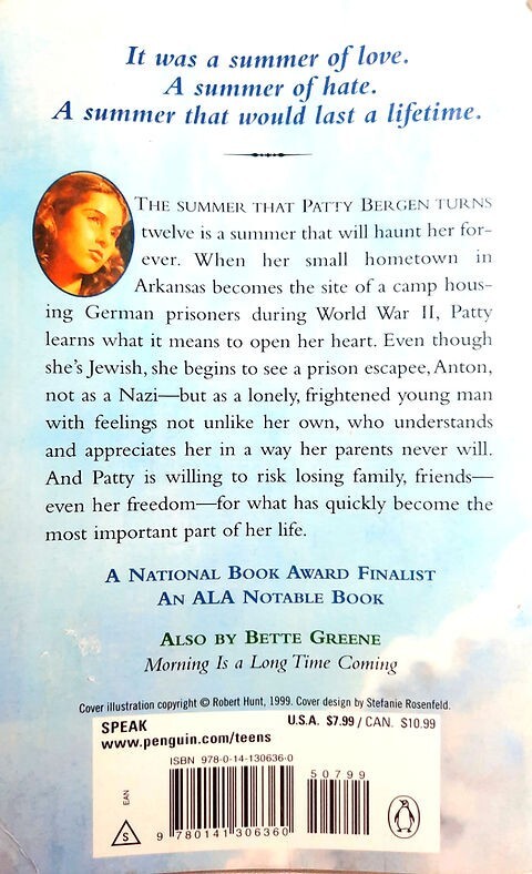 SUMMER OF MY GERMAN SOLDIER, a National Book Award Finalist, by Bette Greene