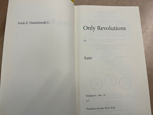 Only Revolutions by Mark Z. Danielewski Pre-Publication w/ Different Boards LN