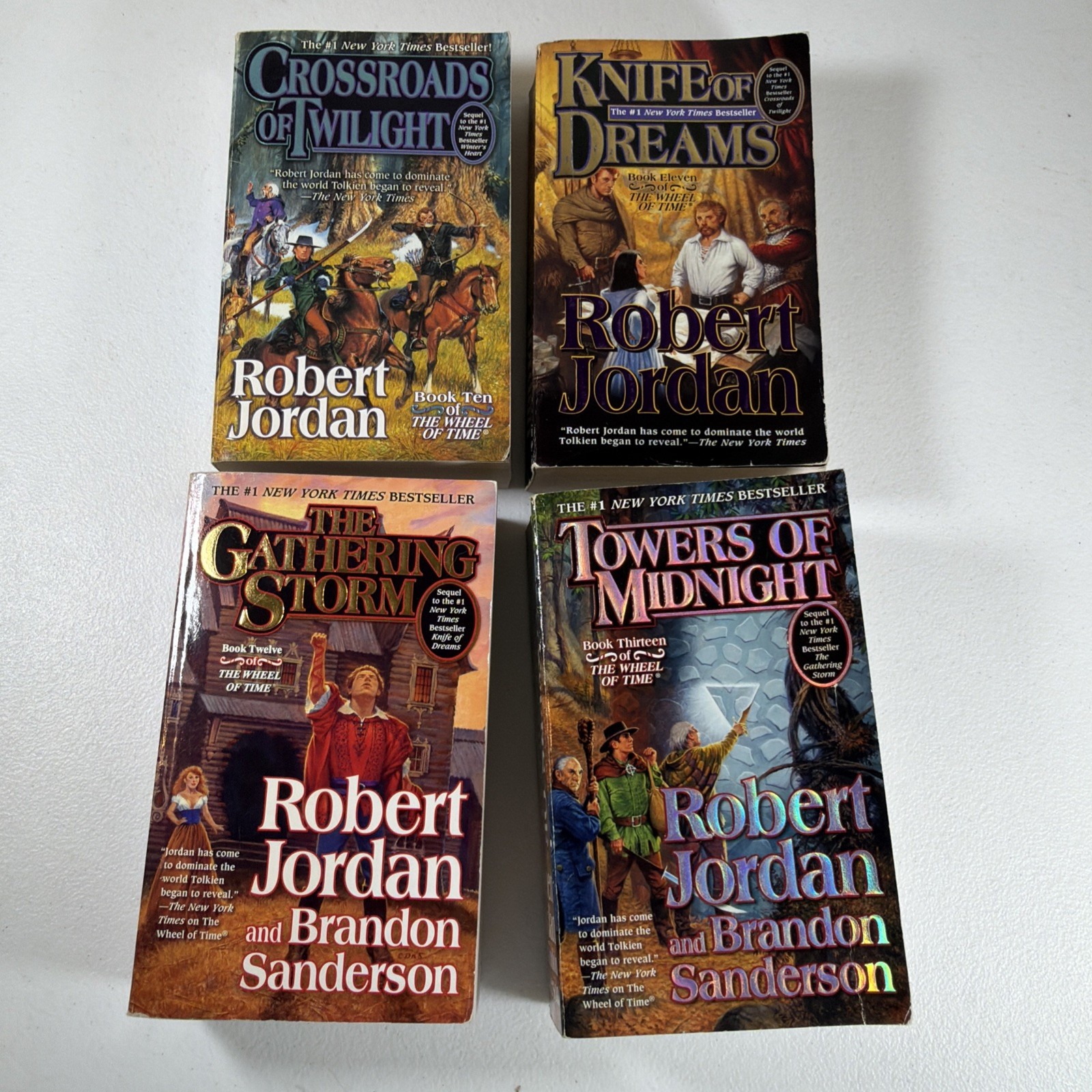 Robert Jordan Wheel of Time Fantasy Series Paperbacks 1-13 Lot