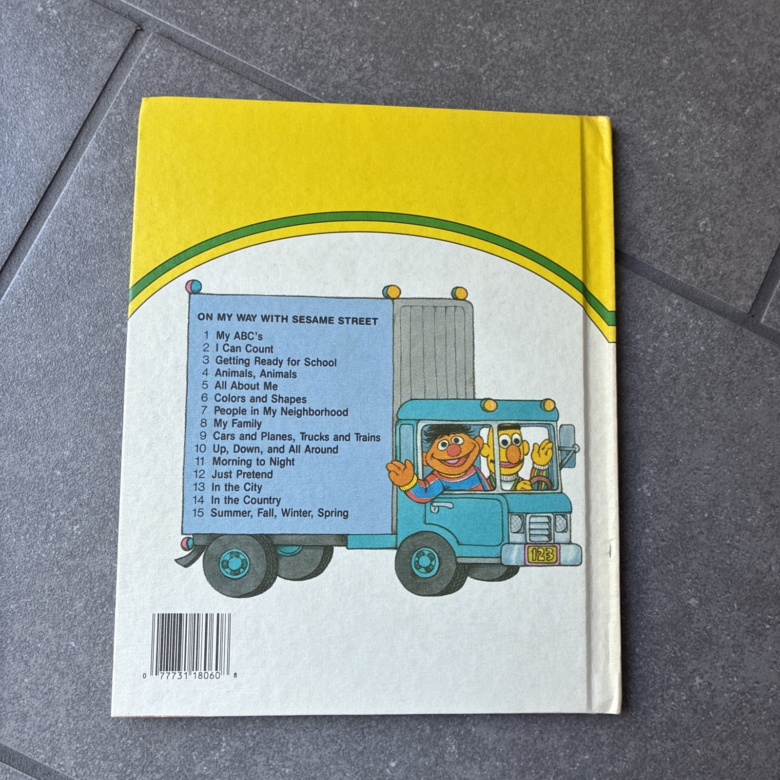 On My Way With Sesame Street, Vol. 1, 2, 6 And 10; Vintage Hardcover 1989