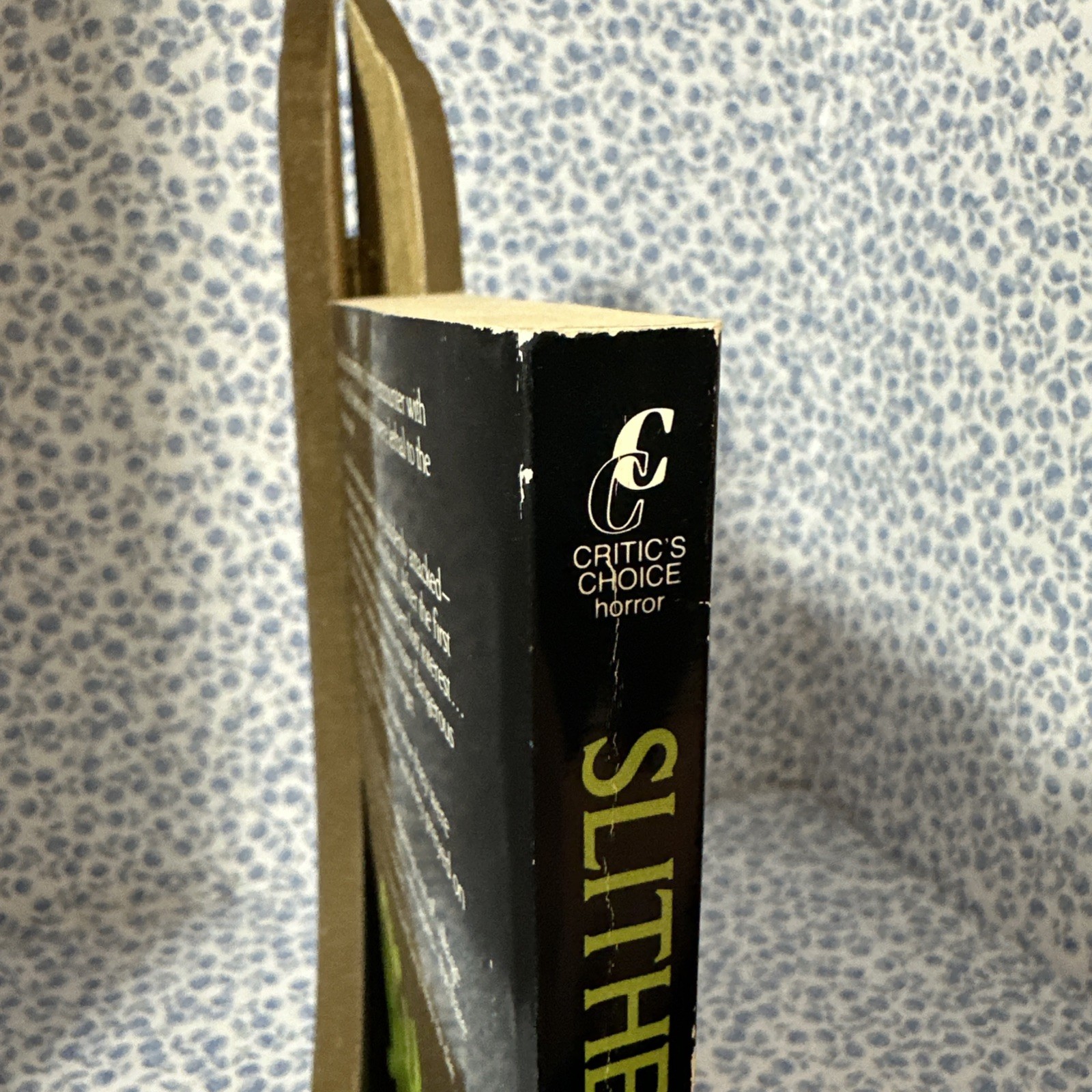 Slither By John Halkin 1986 Critic’s Choice Paperback Book Vintage Horror