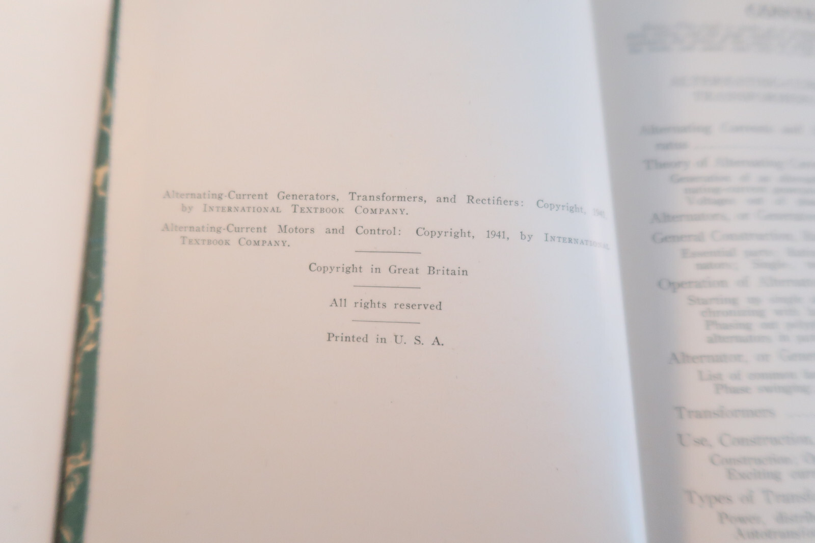 A-C Machines Transformers Rectifiers ICS Staff International Library N164 1941