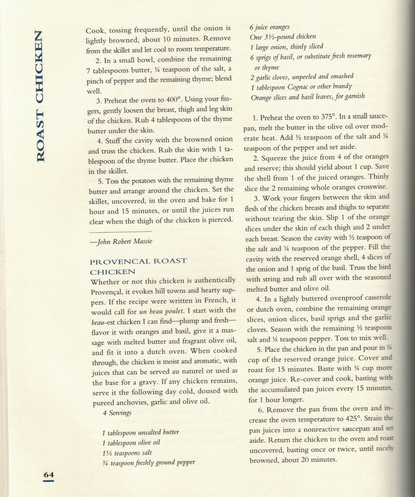 Chicken Collection by The Best of  Food & Wine Cookbook – 1992 – 276 pages
