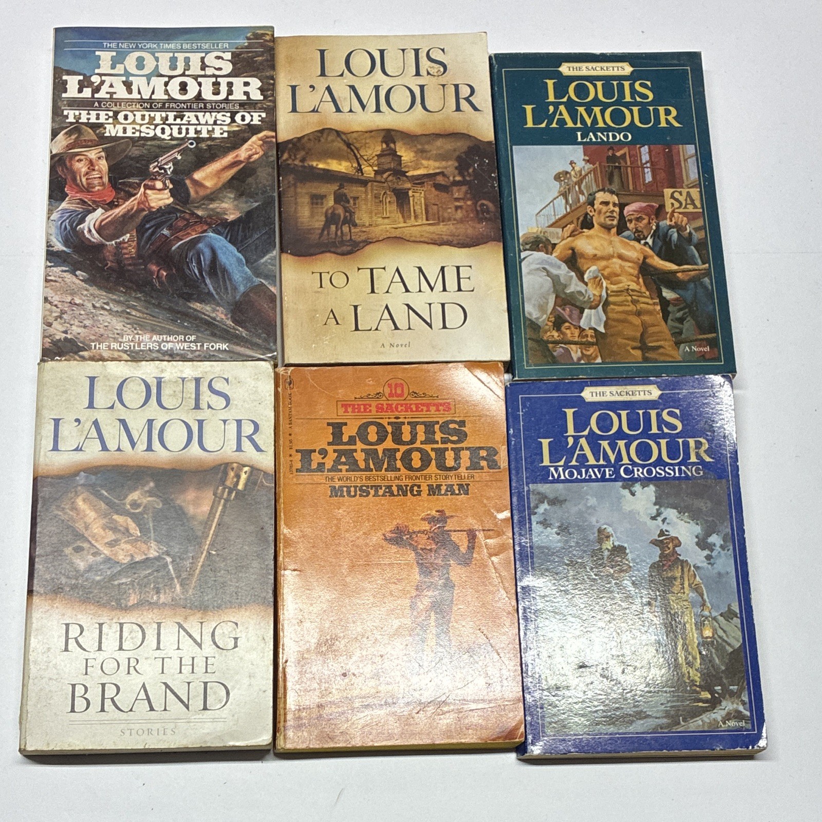 Louis L’Amour Lot of 18 Paperback Western Novels The Sacketts Bantam Books