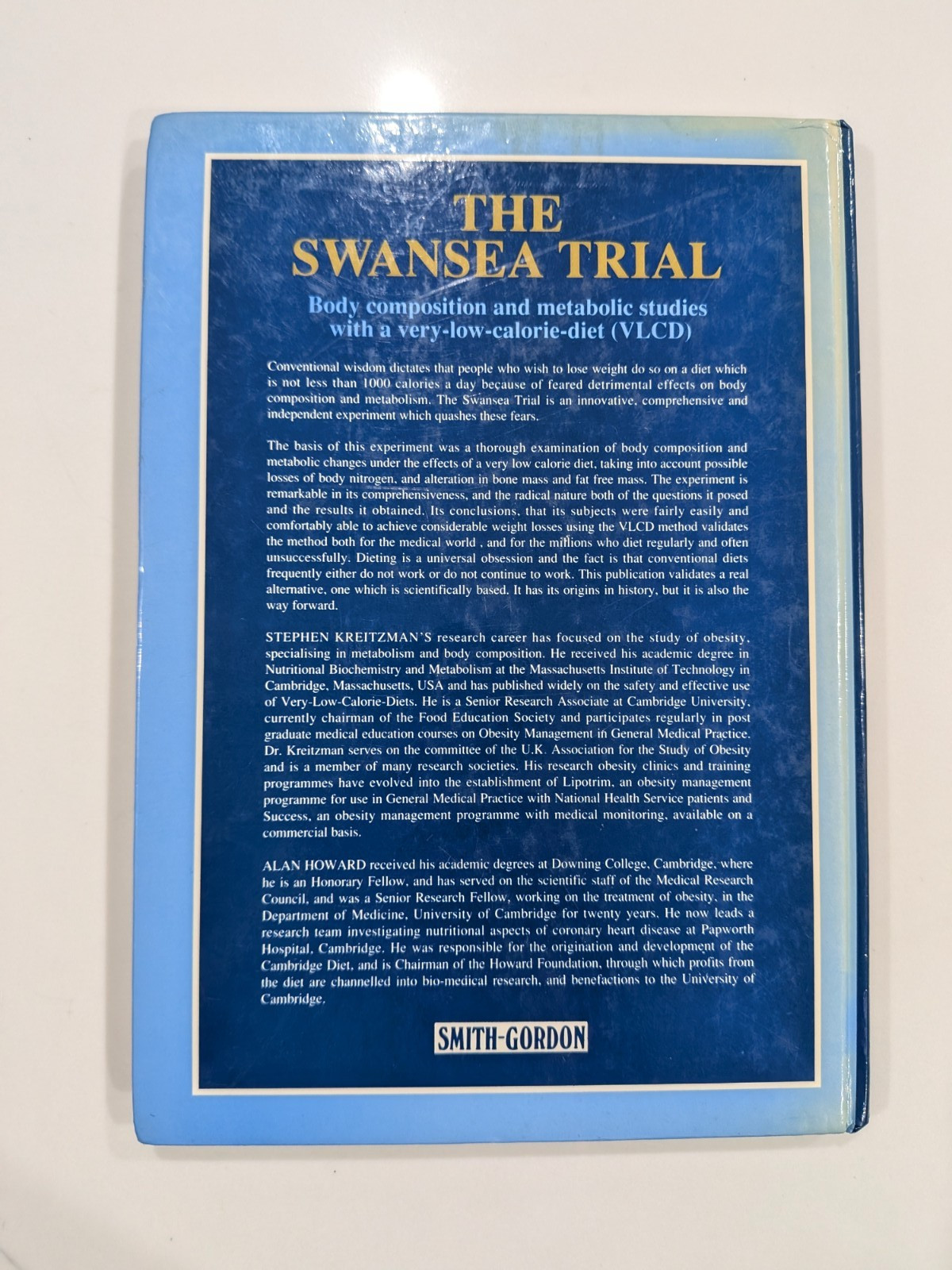 The Swansea Trial – Kreitzman & Howard | 1993 | Hardcover, VLCD, Medical Diet