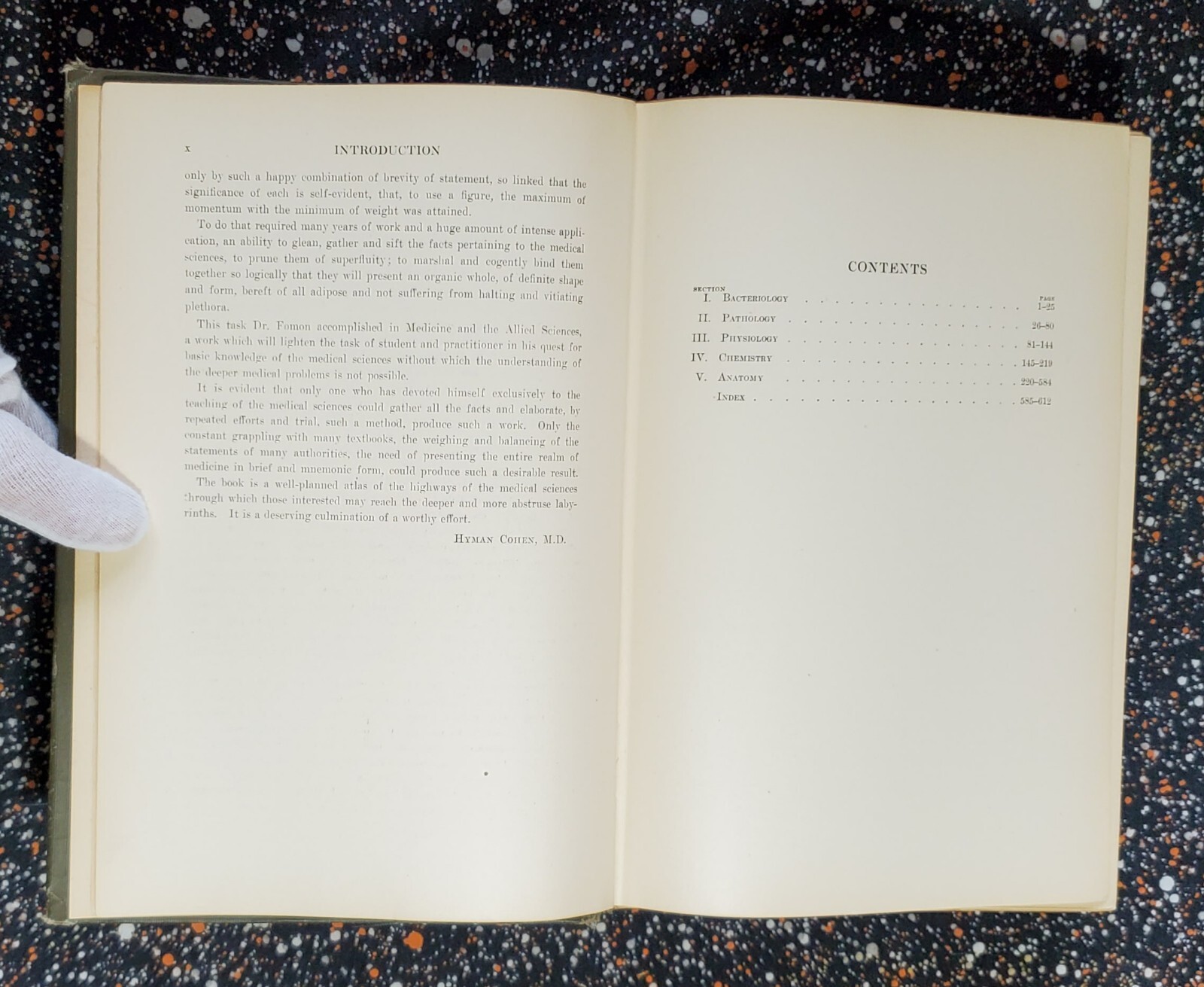 Medicine And The Allied Sciences, Samuel Fomon, Volume 1, 1919, Hardcover