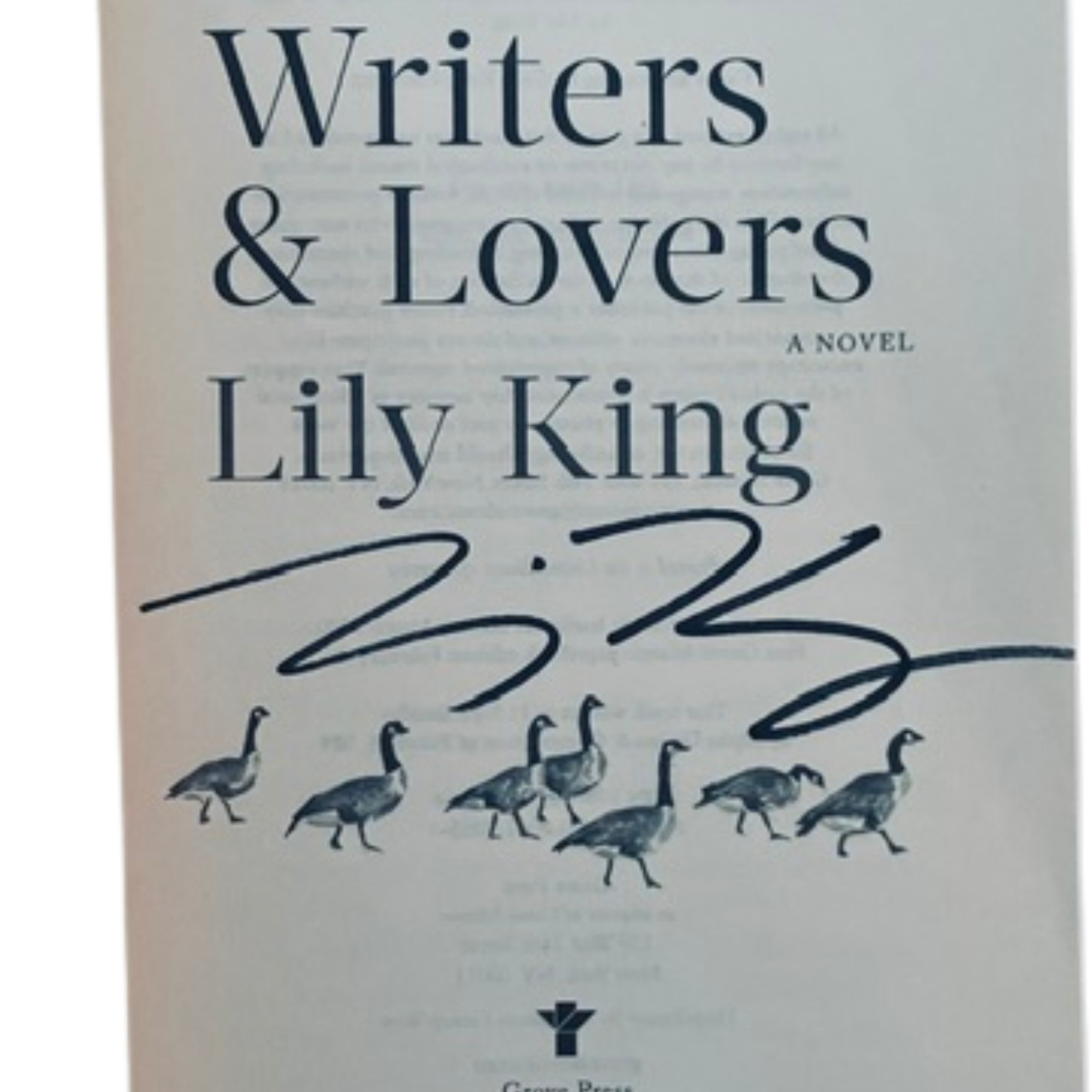 LILY KING Writers & Lovers Signed Paperback 2021 Acclaimed Novel
