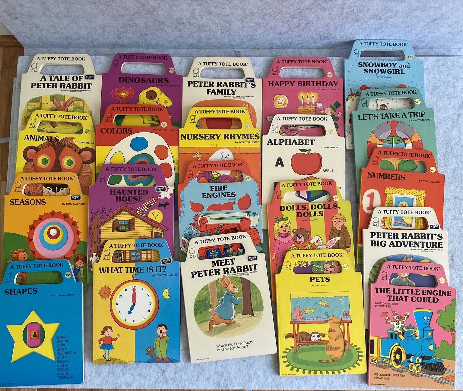 Tuffy Tote Book Lot 21 Tony Tallarico Board Peter Animals Time Trip Color Rhymes
