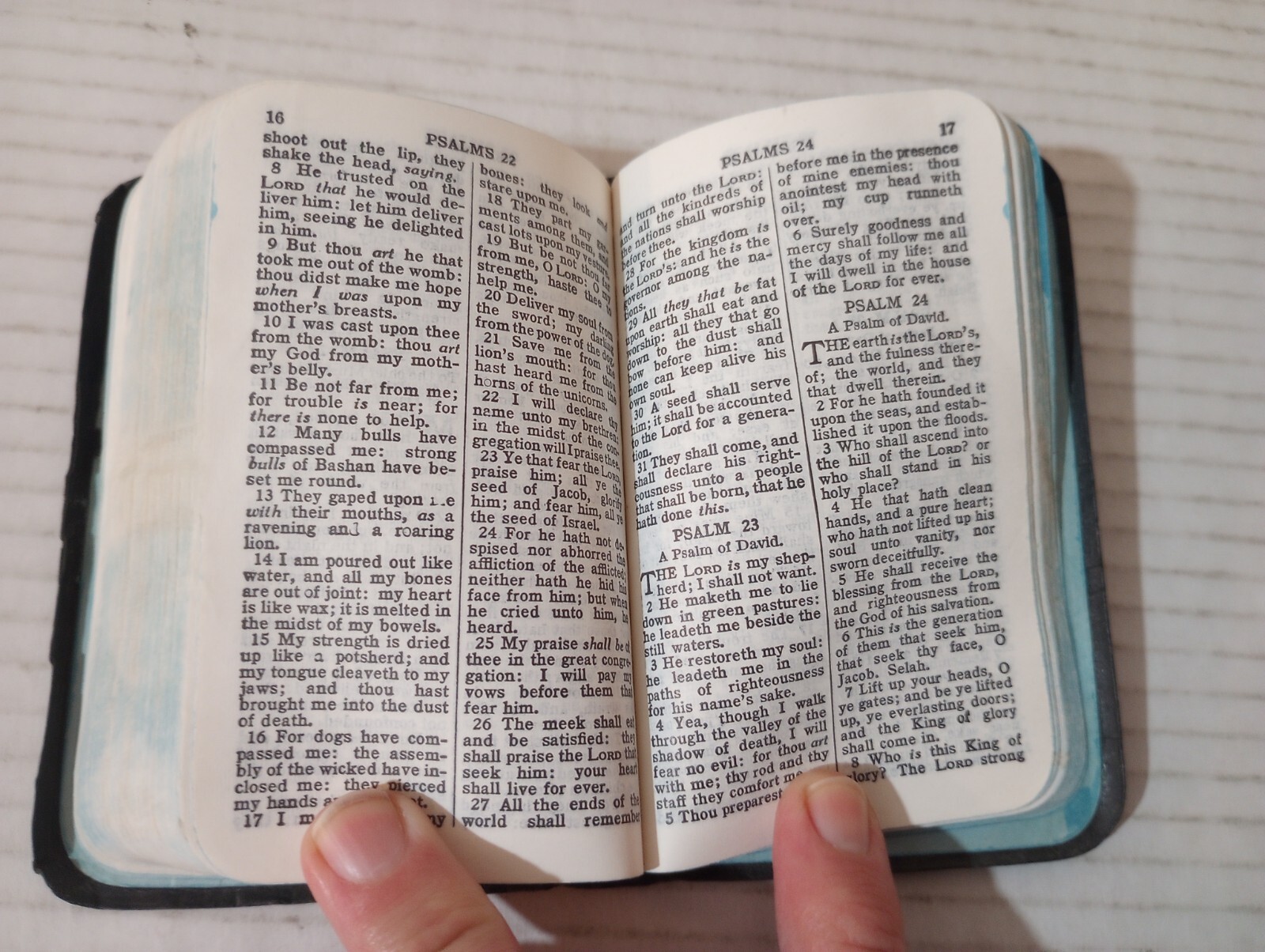 New Testament Psalms KJV American Bible Society Pocket Edition 1969
