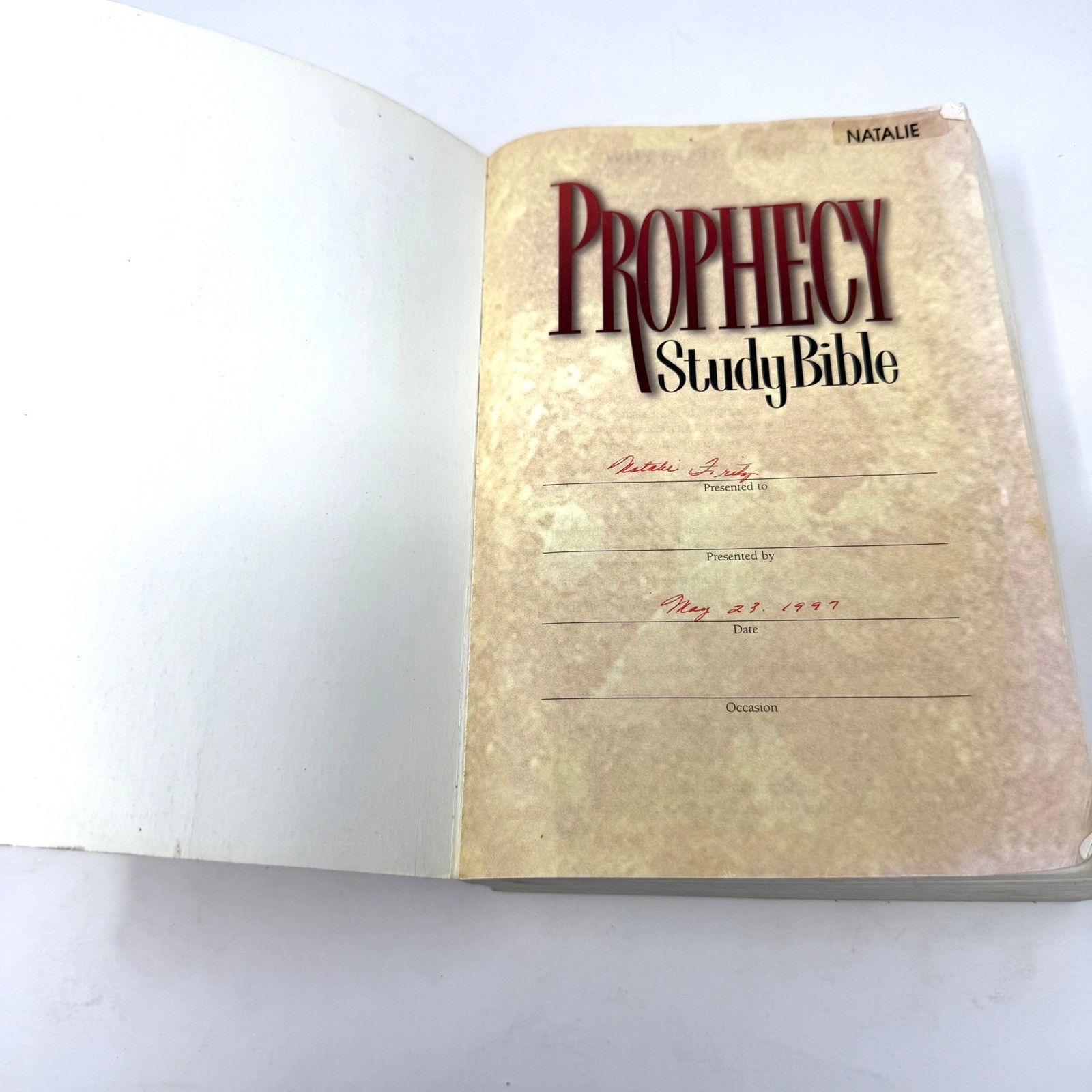 Prophecy Study Bible John C Hagee NKJV New King James Version Thomas Nelson 1997