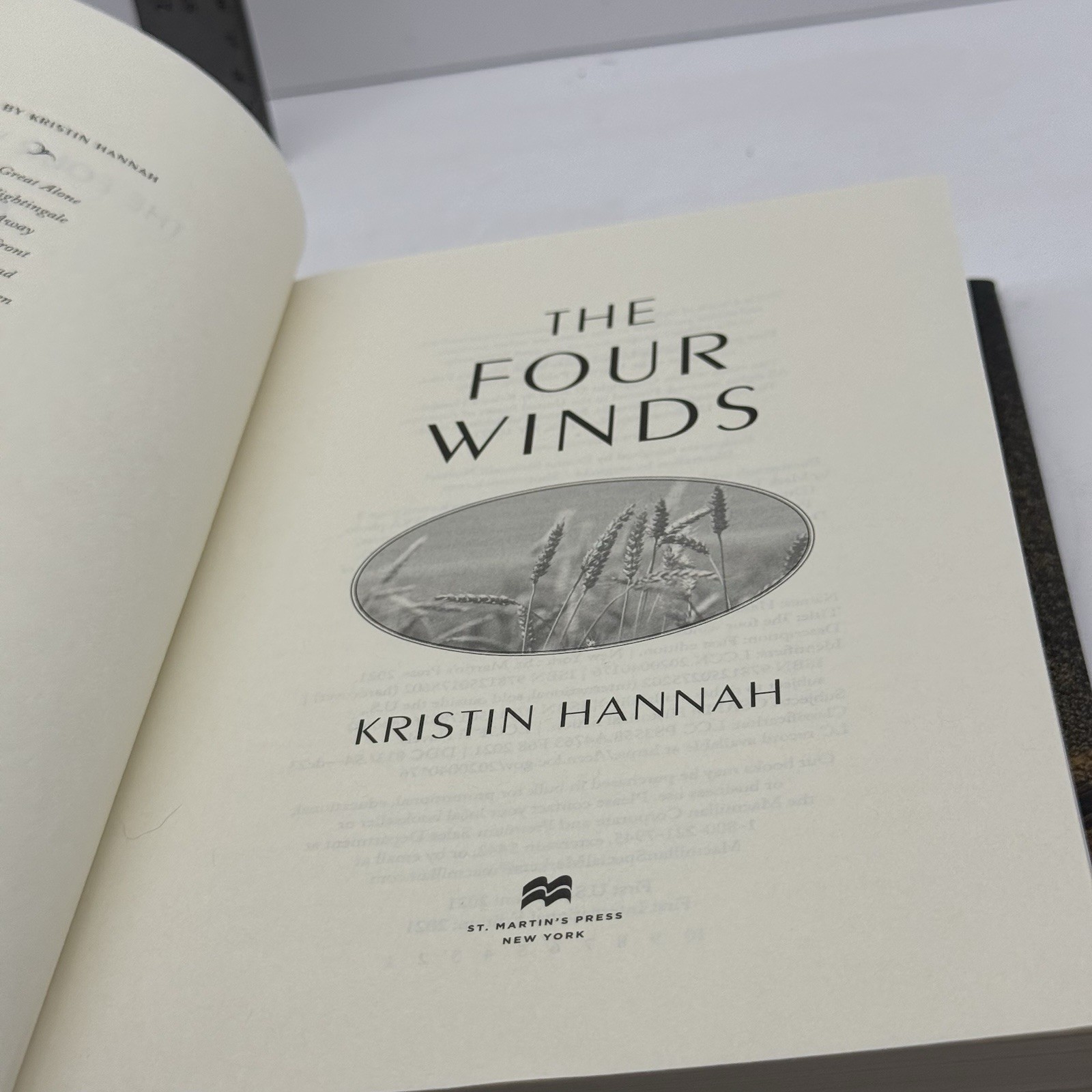 The Four Winds by Kristin Hannah (2021, HCDJ 1st Edition 1st Printing)