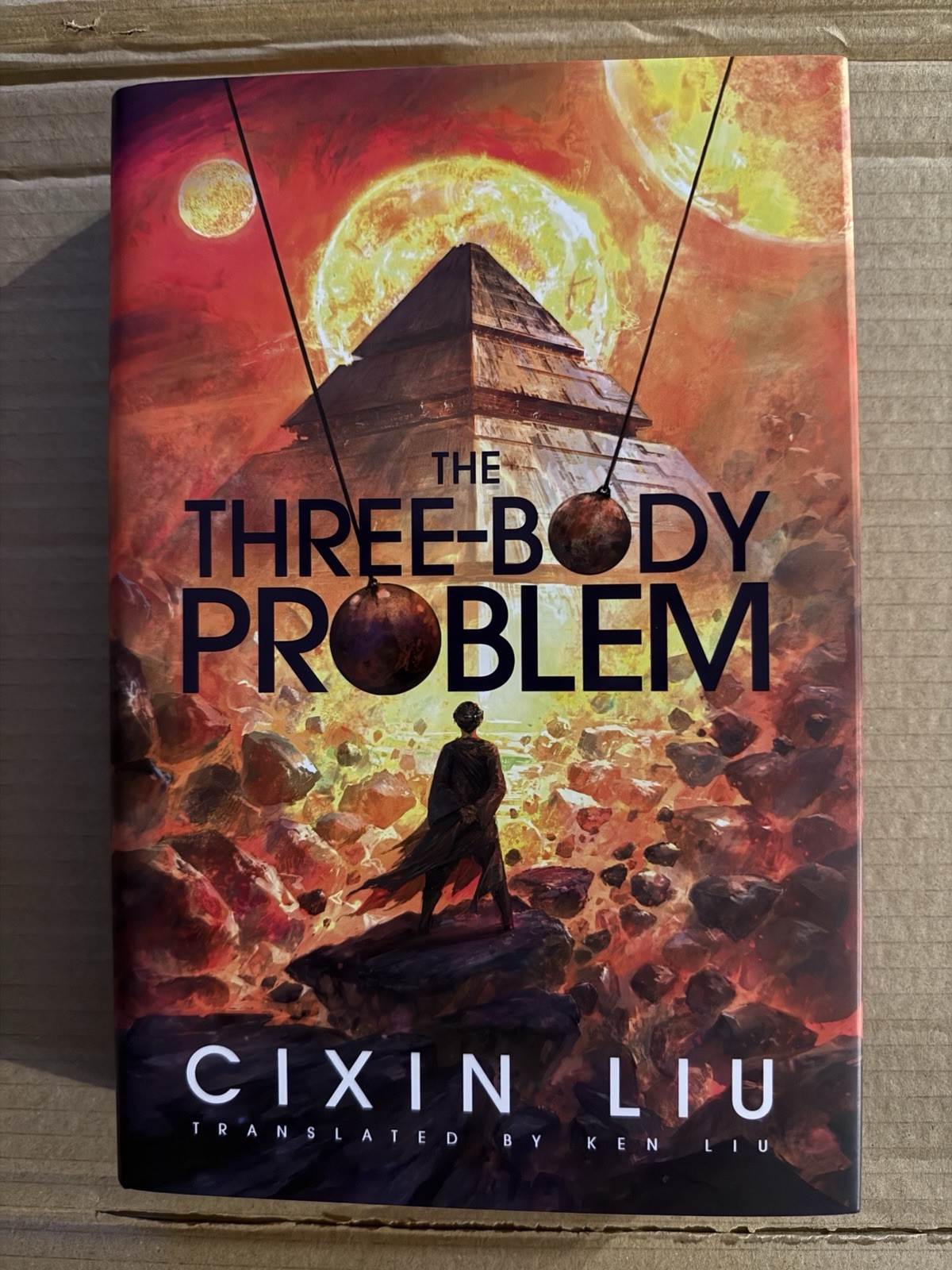 Three Body Problem Cixin Liu Broken Binding Stamped/Signed First Edition