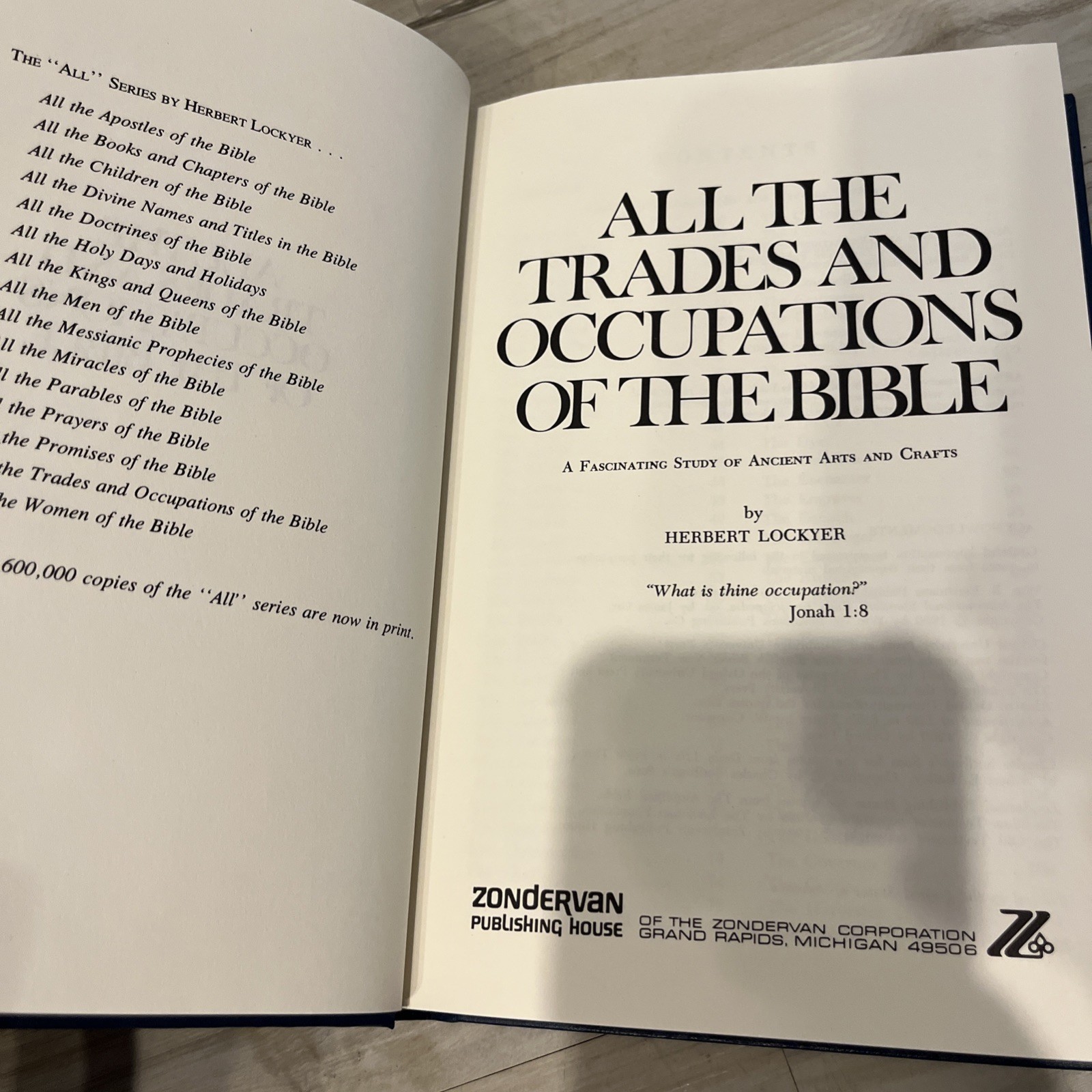 All Of The Bible Series by Herbert Lockyer 9 Volume Set Zondervan Hardcover VGC