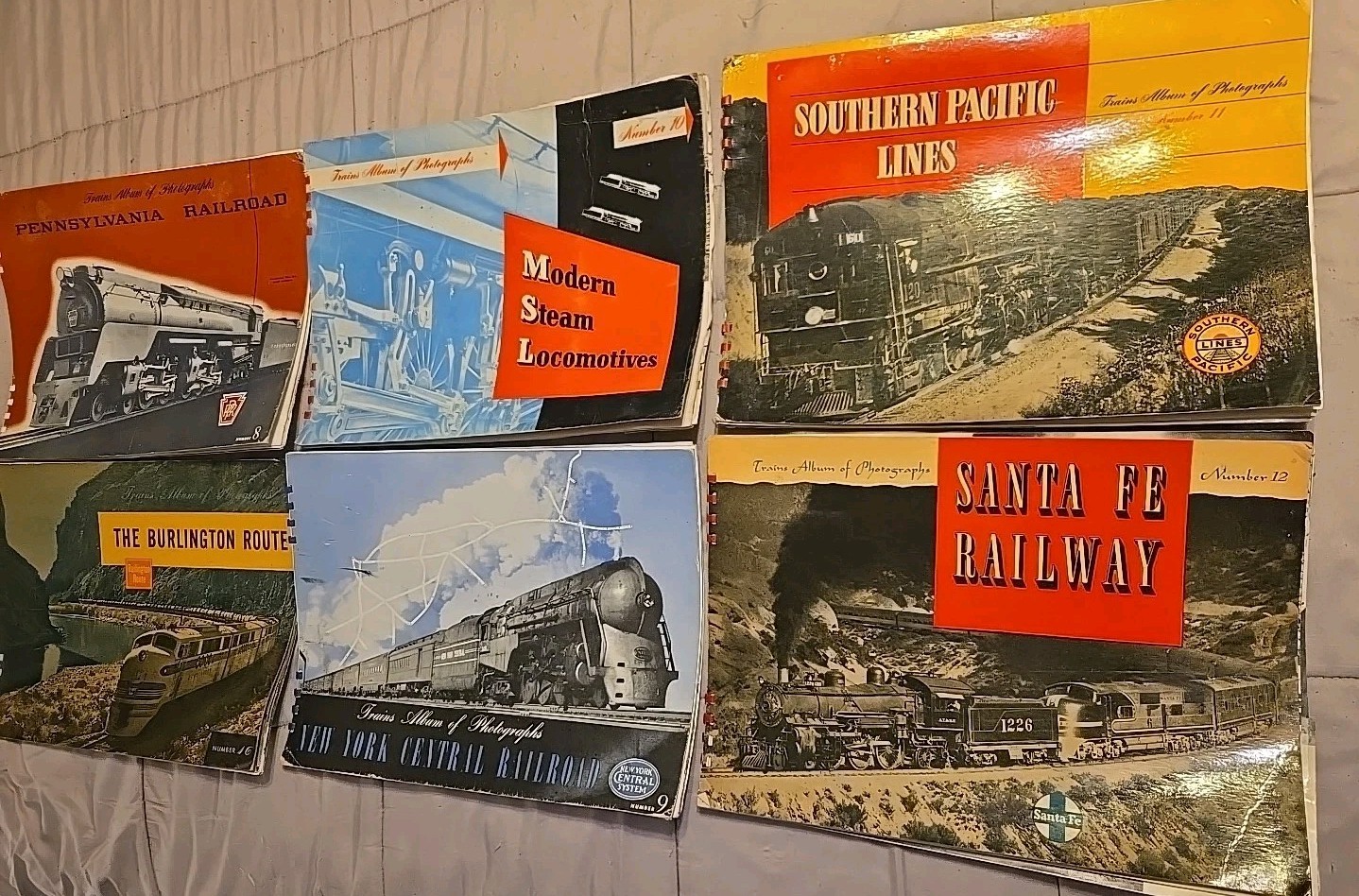 ESTATE: Vintage 1940’s Lot of 6 1st Edtion „Trains Album of Photographs“ Books