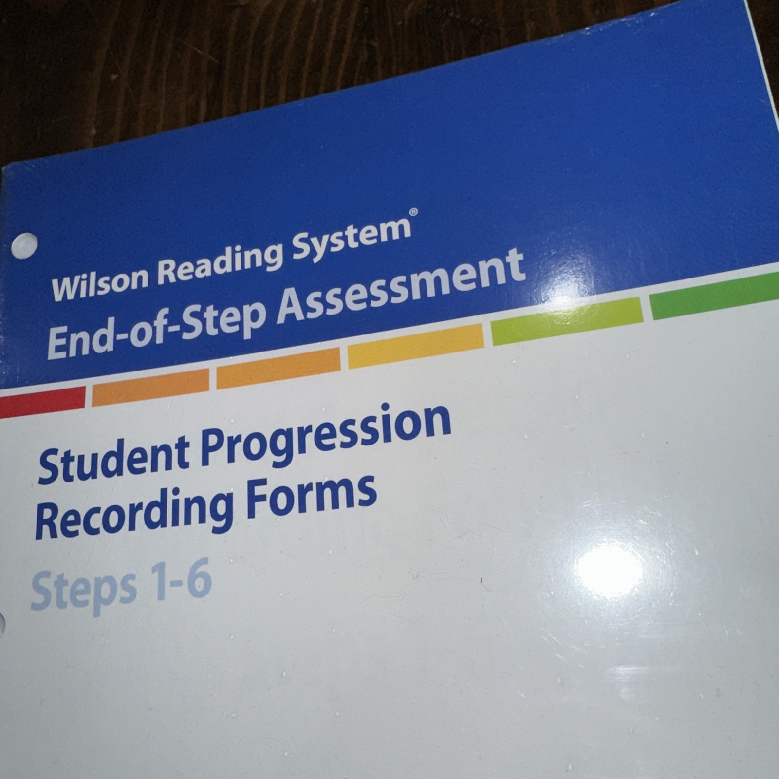 Wilson Reading System Student Progression Recording Forms Steps 1-6 12 Pack New