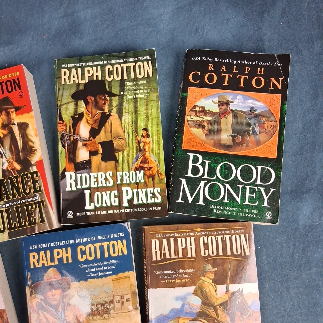 Ralph Cotton Western Lot 9 PB Books Mixed Titles Action Western Set