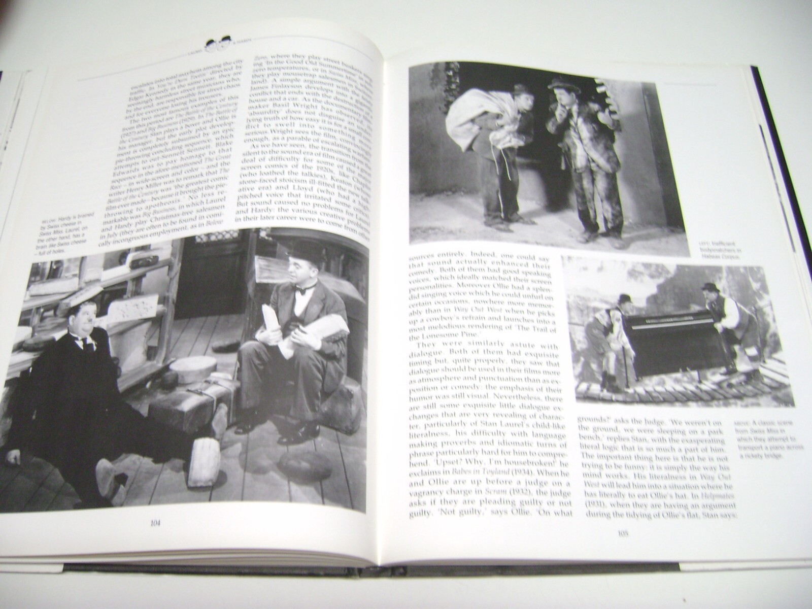 Huge 1995 Hardcover Book, CLASSIC MOVIE COMEDIANS, Packed with Photos, 176 pages