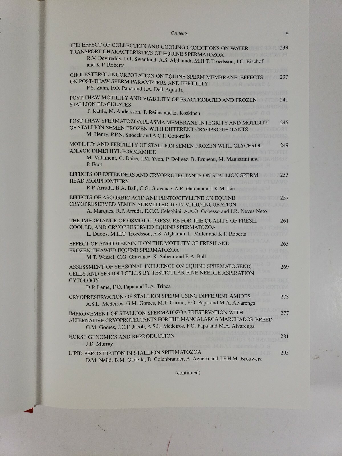 Equine Reproduction VIII Margaret J. Evans (Editor) 8th International Symposium