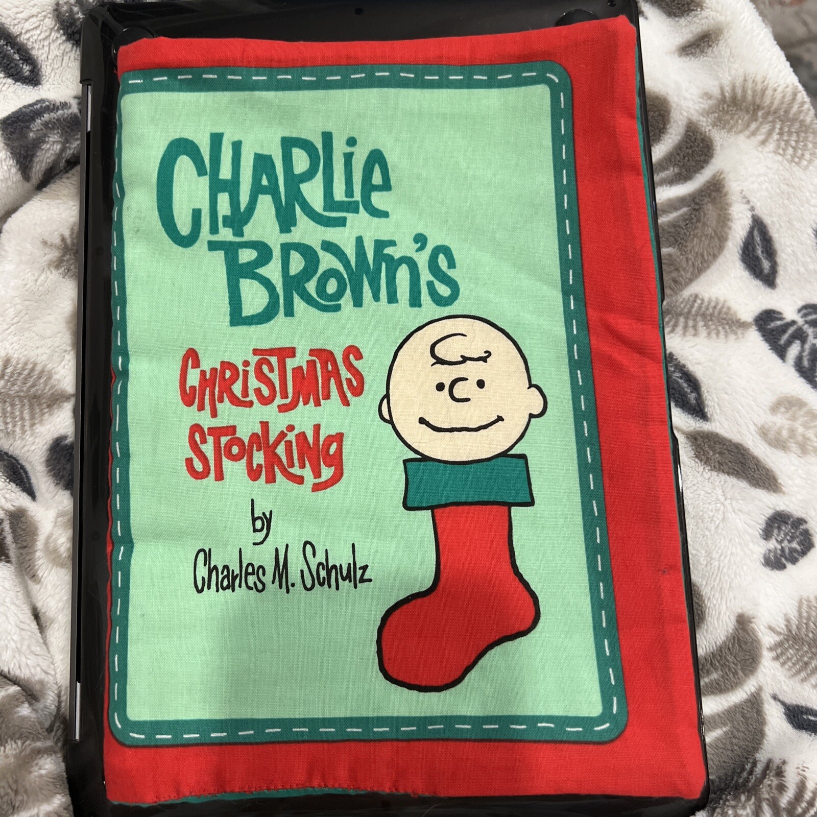Charlie Brown’s Christmas Stocking Child’s Cloth Book 10.5”x 7” x 1”