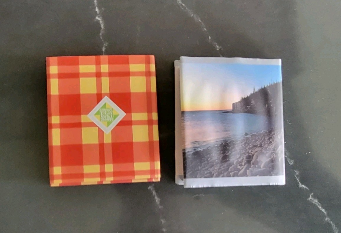 Two 3.5 In Miniature/Travel Books „The Journey Within“ &“The Ten Commandments“