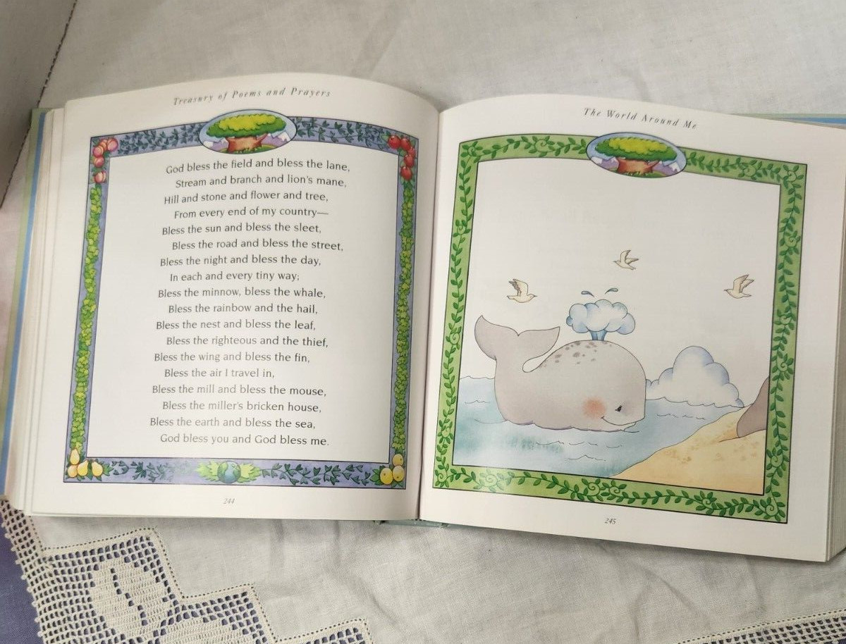 Poems and Prayers for Children beautiful book with gold edges & padded cover