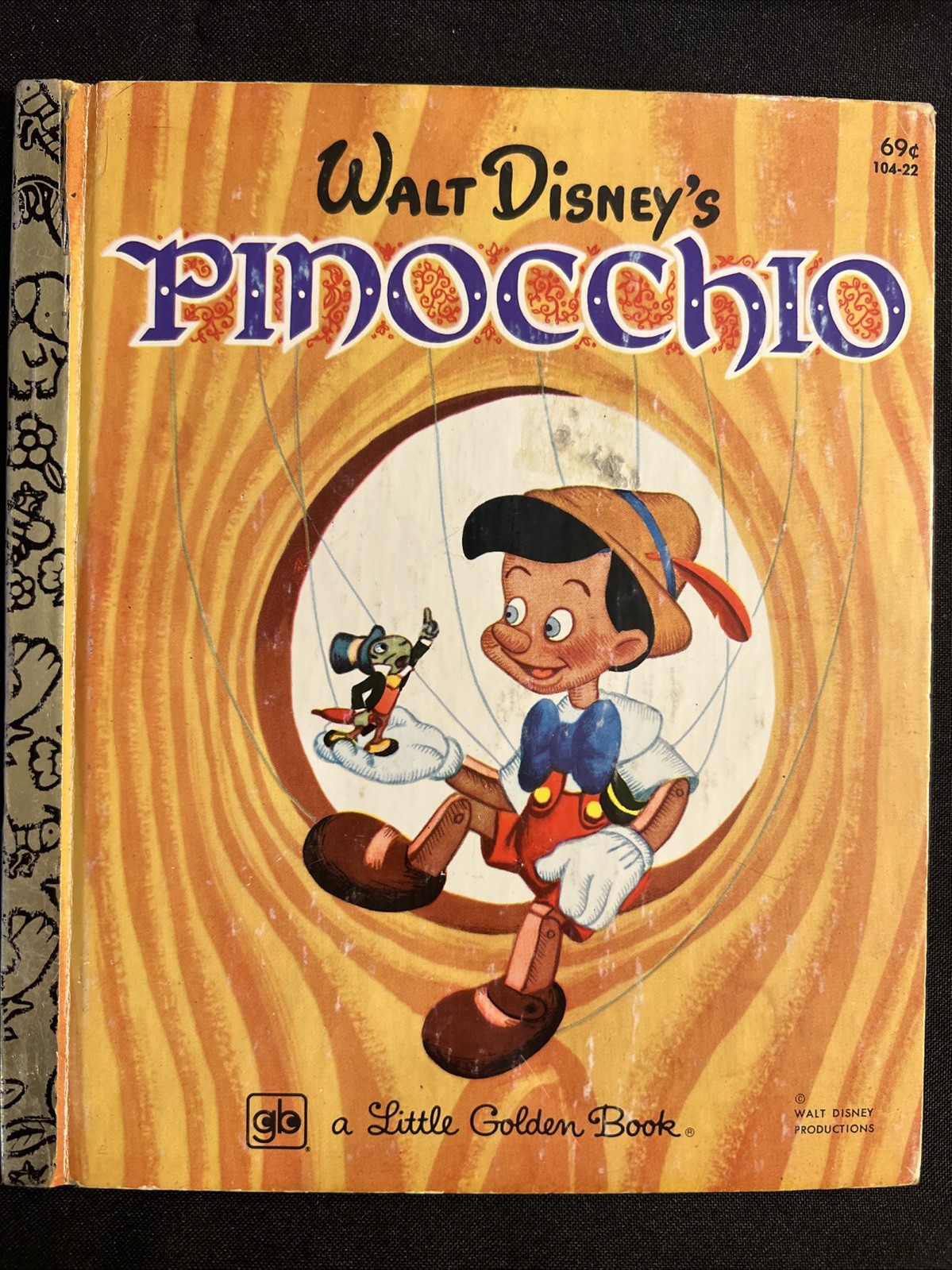Vintage A Little Golden Book Disney’s Pinocchio 1980 104-22 .69 #5149