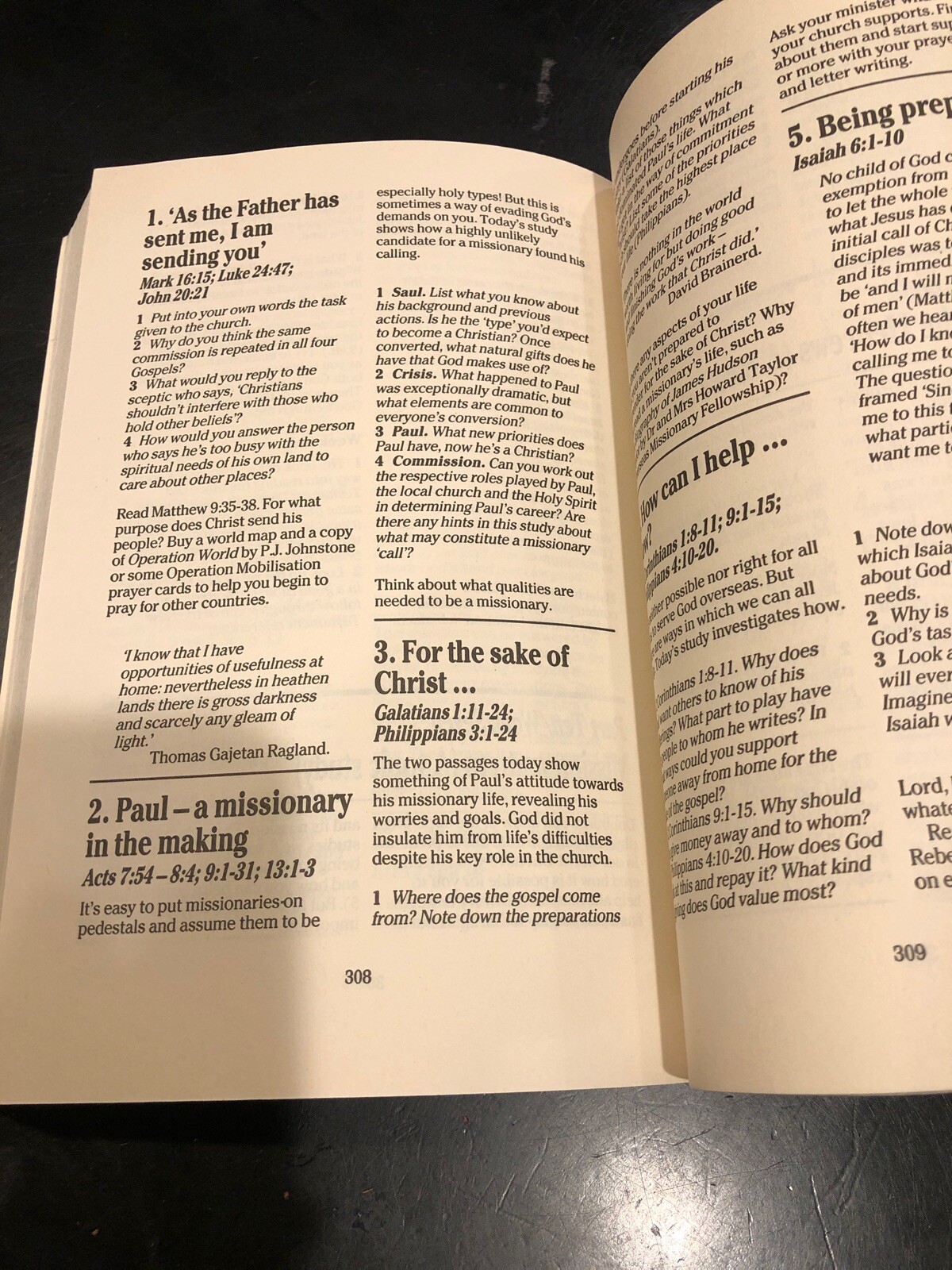 Quiet Time Companion Daily Guide Through Bible Intervarsity Press 1988