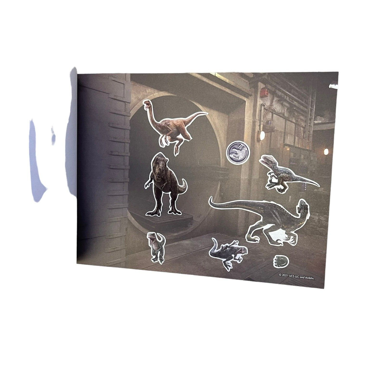 Jurassic World Create-a-Scene 2021 Activity Sticker Pad Read