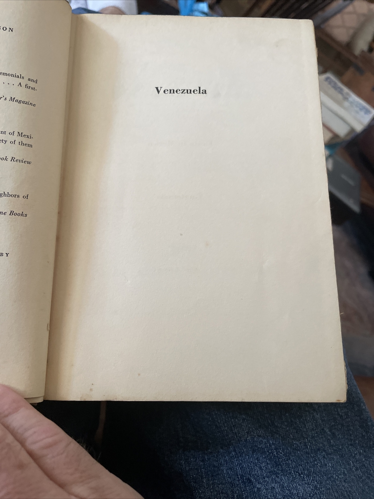 Venezuela By Erna Ferguson 1939 First Edition Alfred A. Knopf Publisher