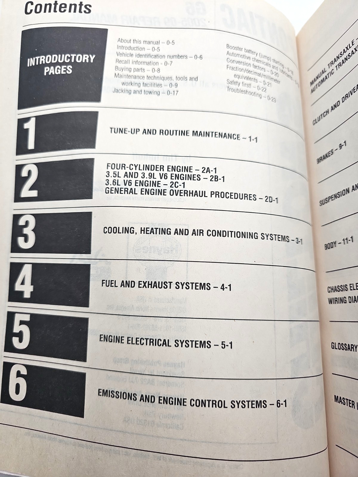 Chilton Pontiac G6 2005 – 2009 Repair Manual Includes Wiring Diagrams Paperback