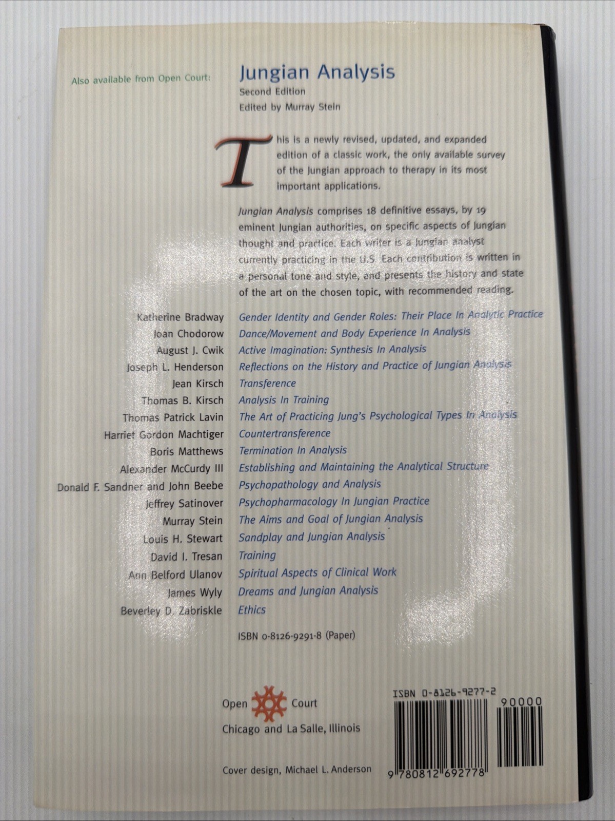 The Allure Of Gnosticism 1995 Hardcover Jungian Psychology 228 Pages Regal