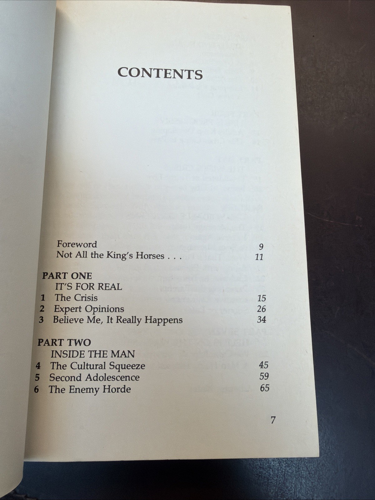 Men in Mid-Life Crisis | By Conway, Jim | 1984 Paperback