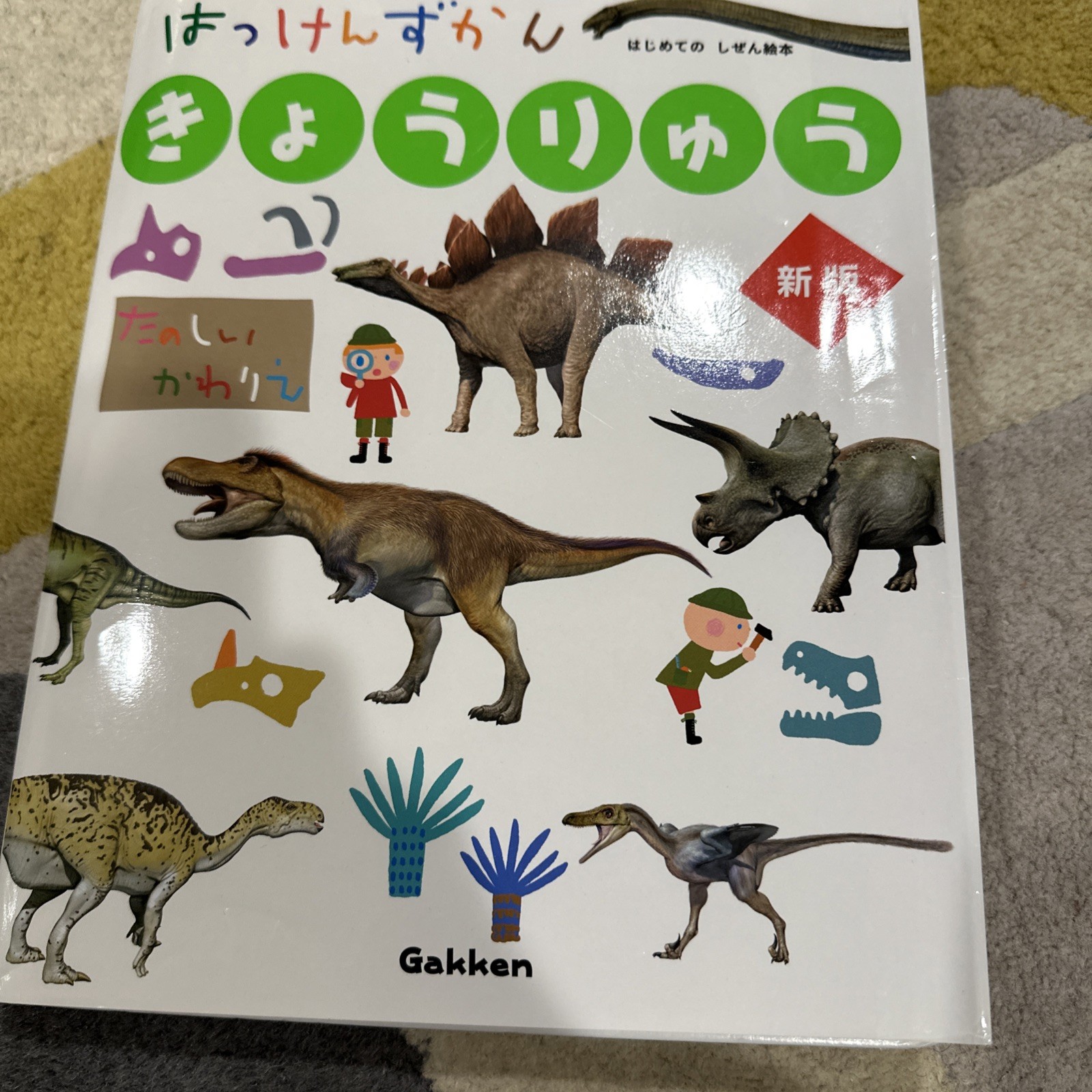 Lot 2 Japanese Picture Books Dinosaur Encyclopedia For Kids Gakken NHK Zukan