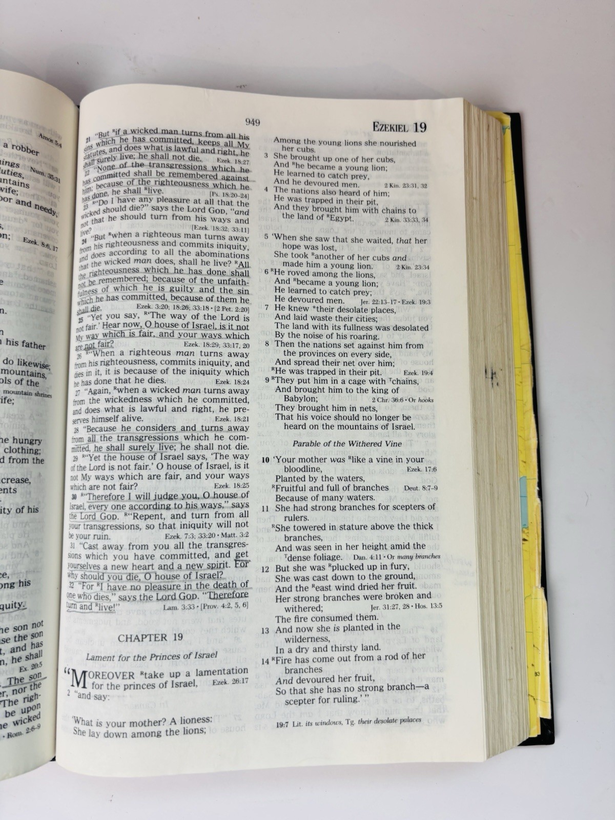 Prophecy Study Bible John Hagee NKJV 1997 Black Bonded Leather Marginalia Notes