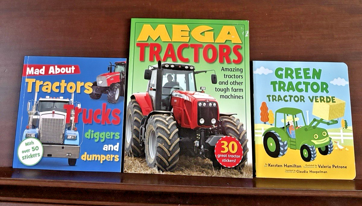 Tractors Trucks Construction Vehicles Lot 10 Kids Books Tonka John Deere