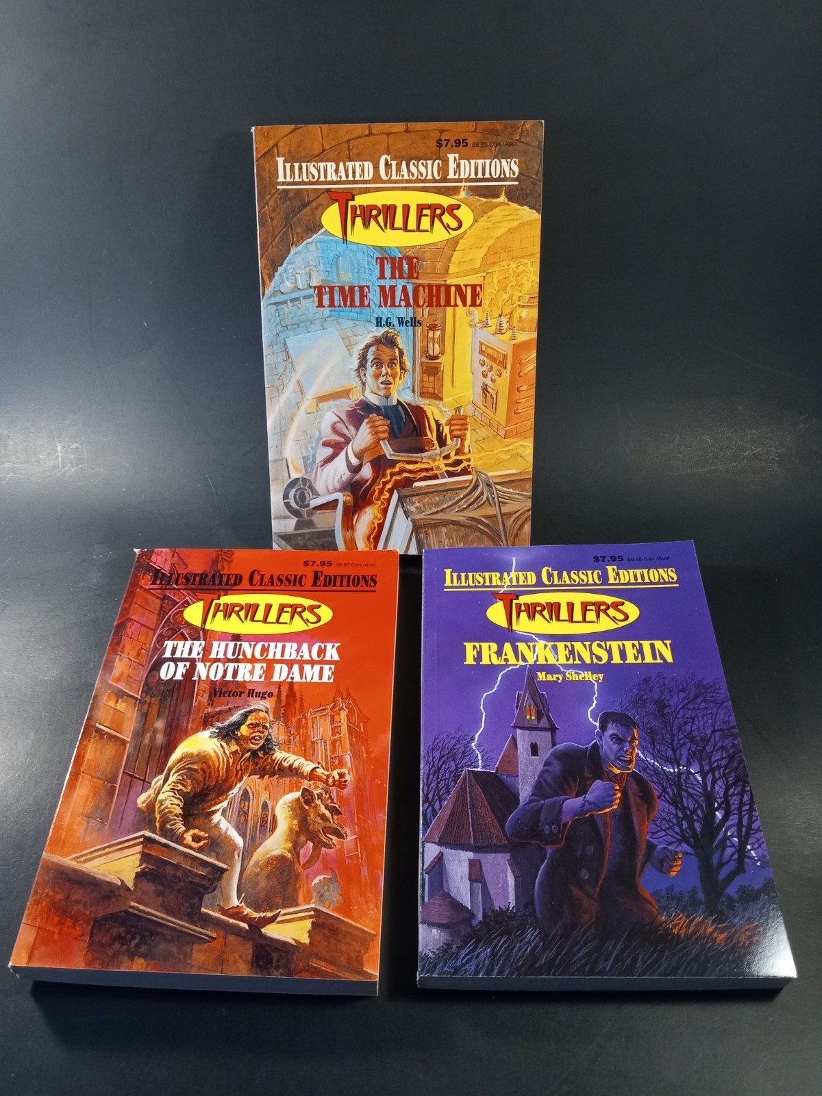 Vtg 1995 Illustrated Classic Editions Thrillers Horror 6 Volume Box Set