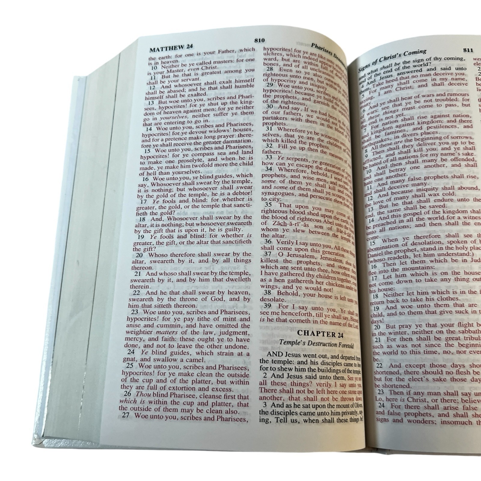 Holy Bible Comfort Edition King James Version White Hardcover KJV