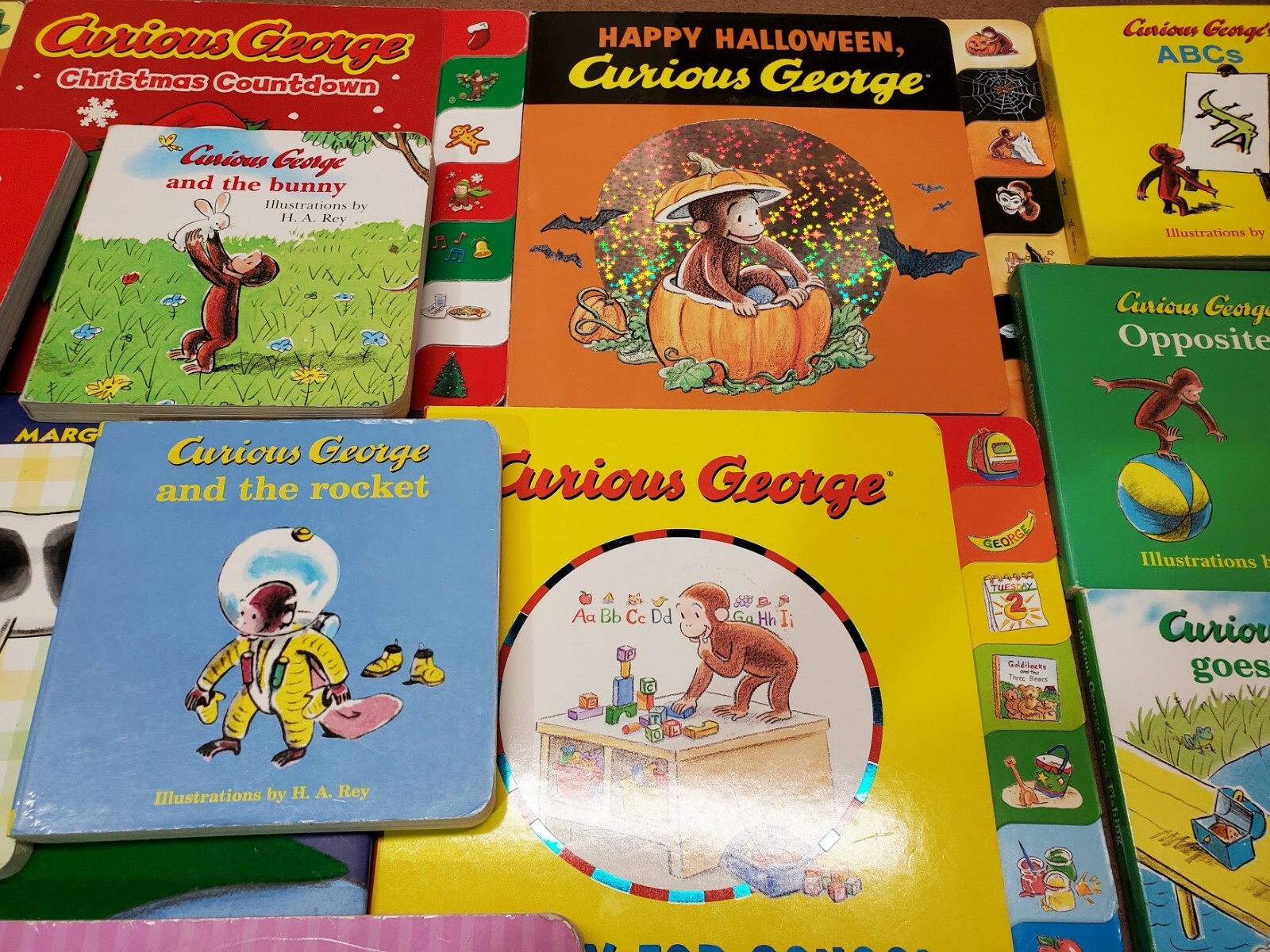Lot of 10 CURIOUS GEORGE Board Books by Margret & H. A. Rey „Random Mix“
