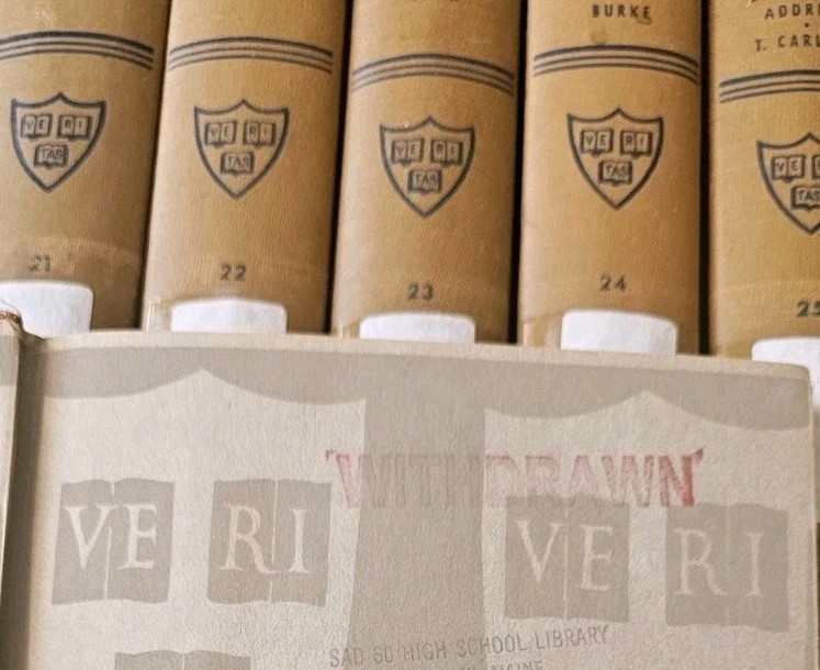 1930s Harvard Classics 5 Foot Shelf Of Books 51 Volume (#35 missing) Library Iss