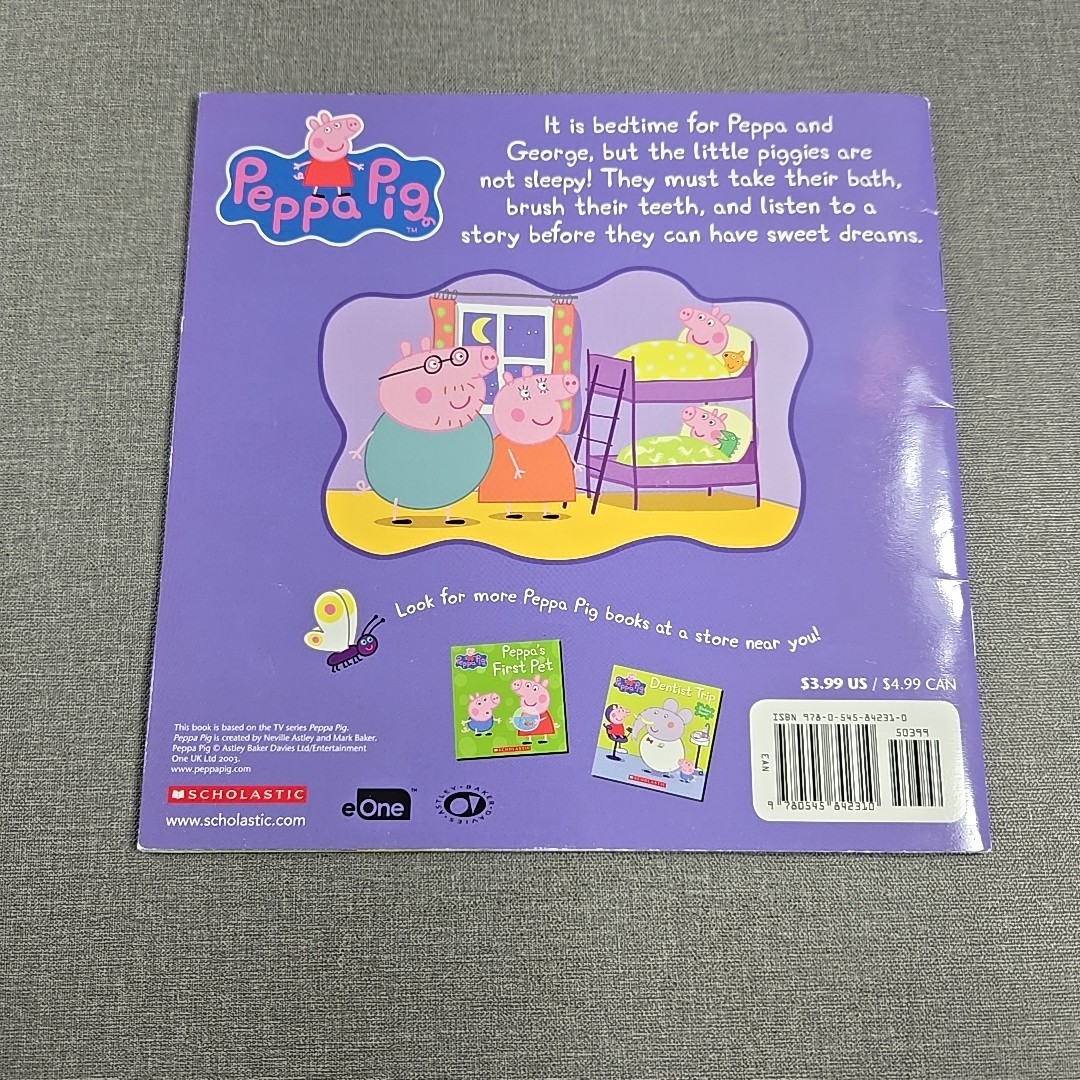 Peppa Pig ~ Bedtime~Tooth Fairy~Windy~Swimming ~ 2015 ~ 4 Trade Paperback Books