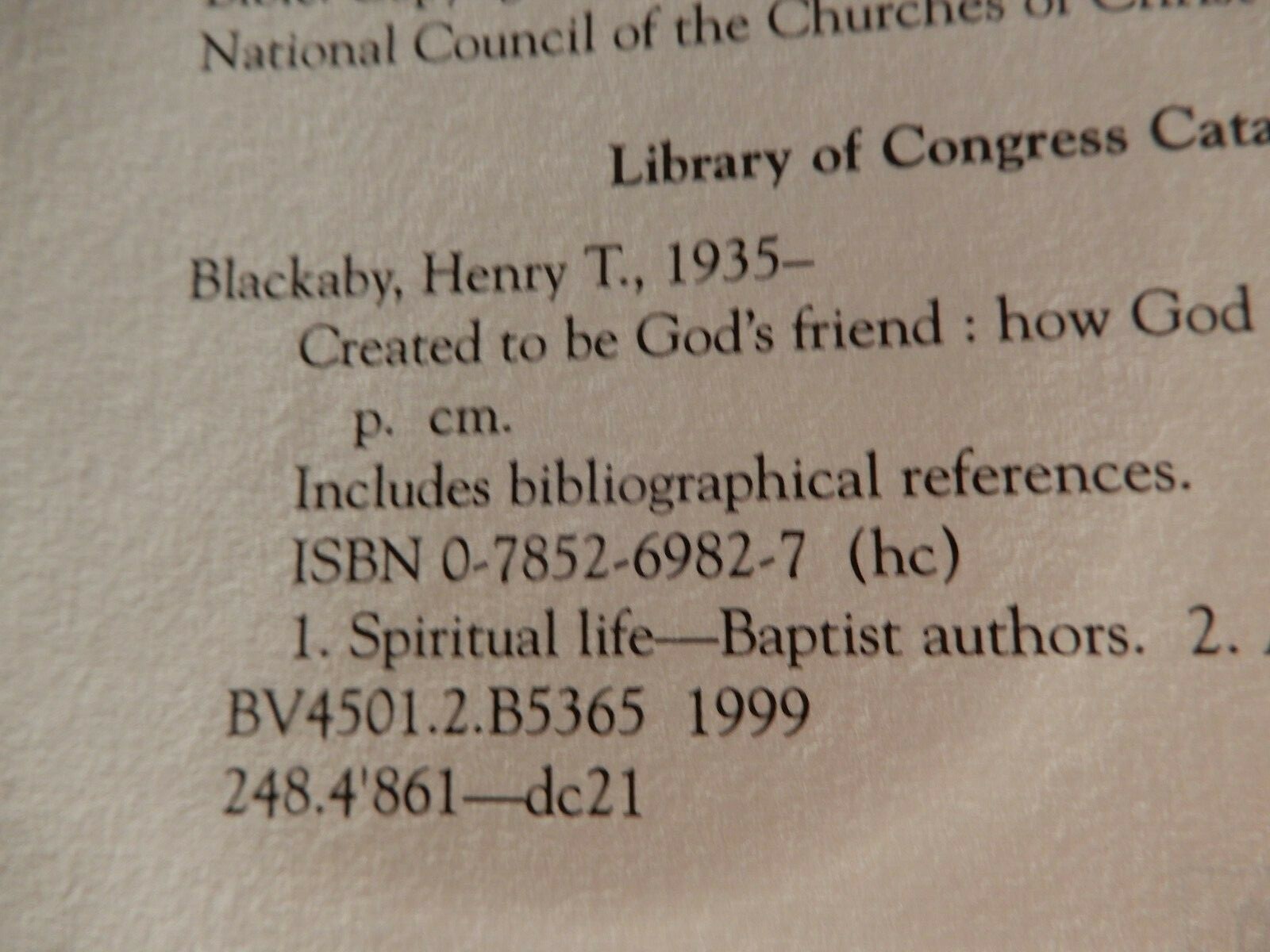 Biblical Legacy Ser.: Created to Be God’s Friend : Lessons from the Life of…