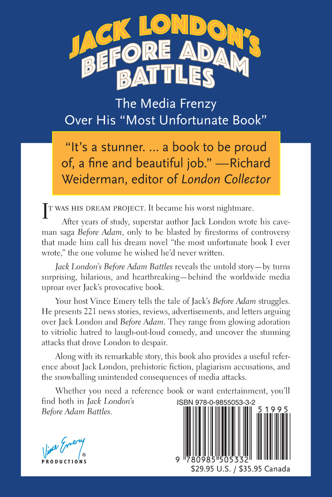 Brand new unread copy JACK LONDON’S BEFORE ADAM BATTLES „It’s a stunner.“