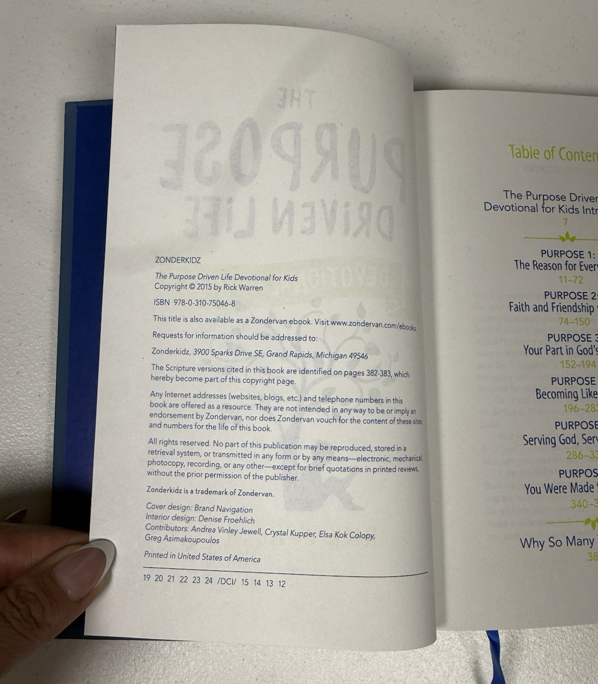 The Purpose Driven Life Devotional for Kids – Hardcover – by Rick Warren