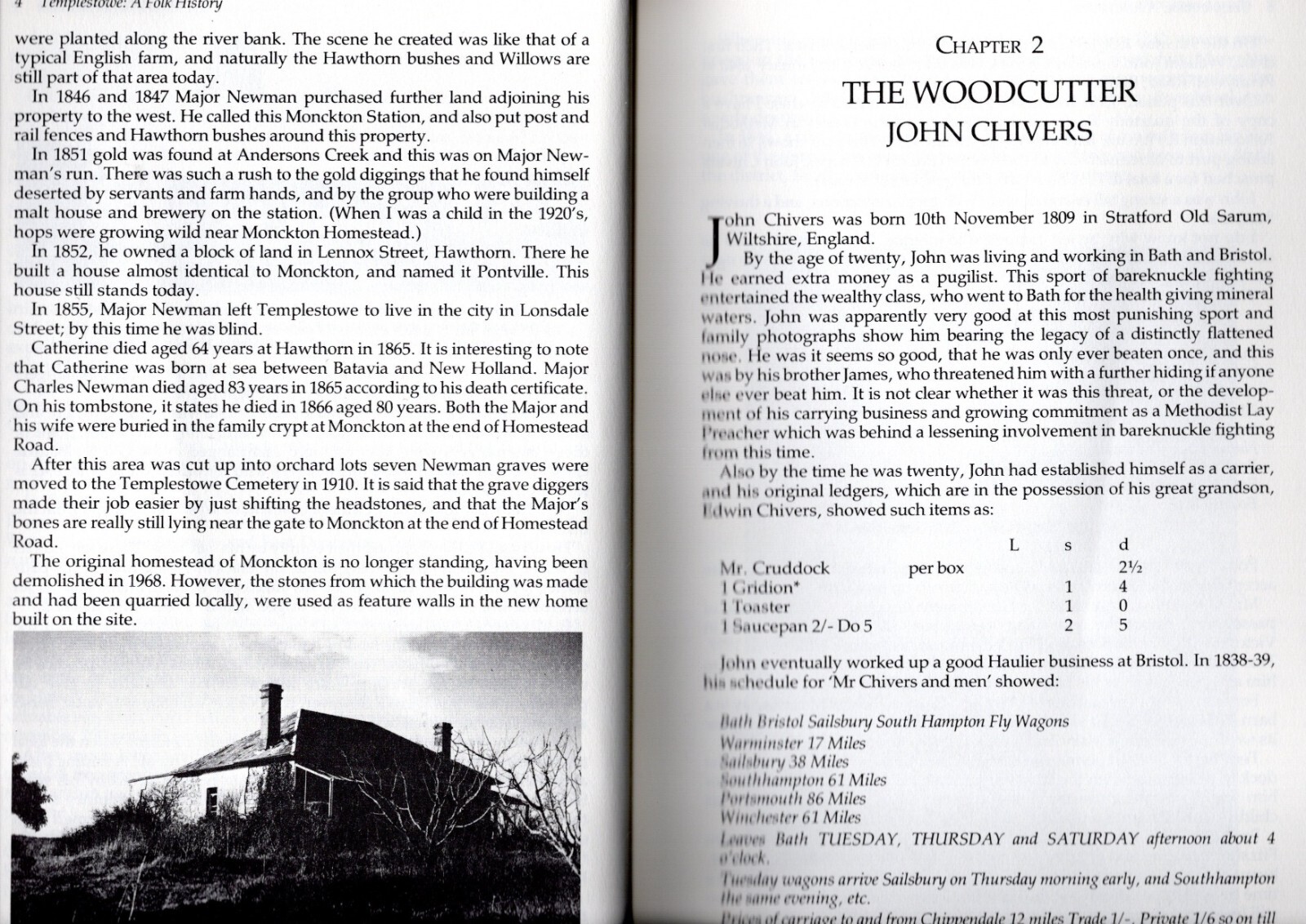 TEMPLESTOWE, Melbourne A FOLK HISTORY Pioneer era on. Hazel Poulter 114 pages.