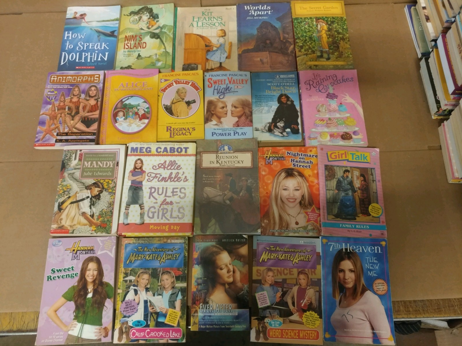 Lot of 20 Chapter Books for GIRLS Youth Early Reader Young Adult Children RANDOM