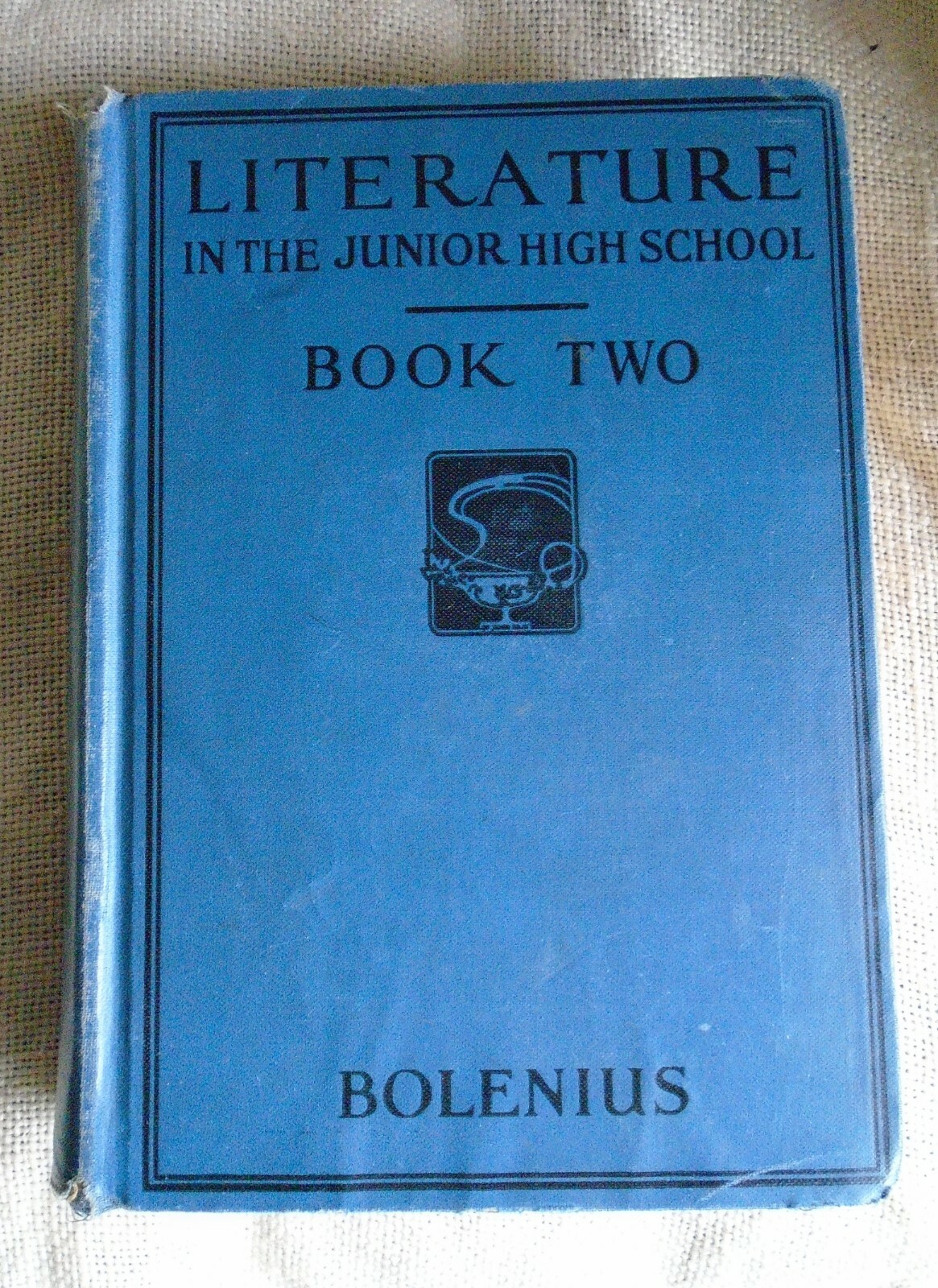 Literature in the Junior High School Book Two 1933 Hardcover Bolenius
